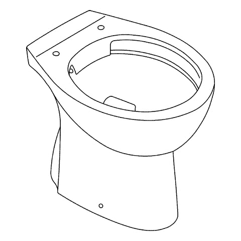 Grohe - Stand-Tiefspül-WC Bau Keramik 39431 spülrandlos Abg. senkr. alpinweiß