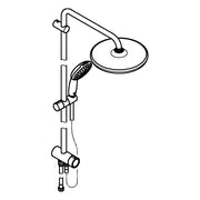 Grohe - Duschsystem Tempesta 250 26980_1 Umstellung Kopfbrause Tempesta 250 chrom