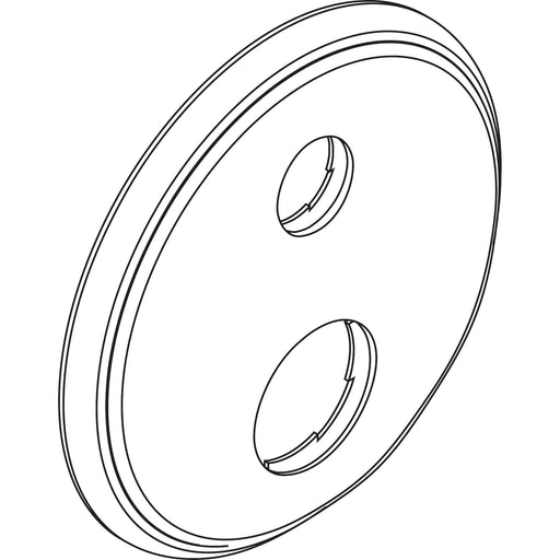 Hansgrohe - Rosette Axor Montreux Thermostat UP Ab-/Umstellventil brushed nickel beschr
