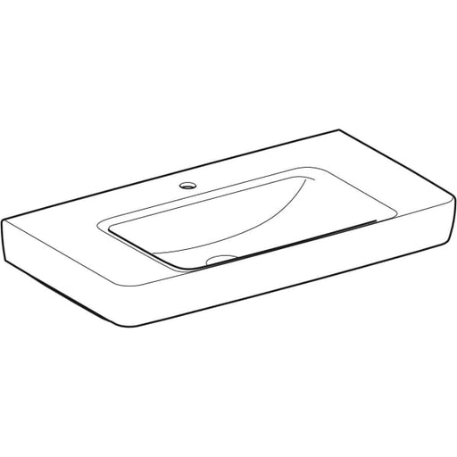 Geberit Vertriebs - RENOVA Plan WT mit Ablagefl., 90x48cm m. Hl., o. Ül., weiß, NEU