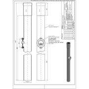 Lorowerk - Regenstandrohr 55103. DN 70 mit geschlitztem Deckel 1000mm