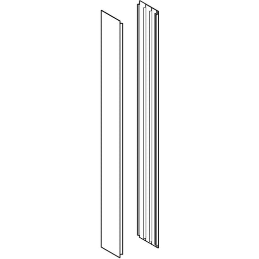 Geberit Vertriebs - Seitenverkleidungen für ONE Spiegelschrank AP-Montage, alu. Elox