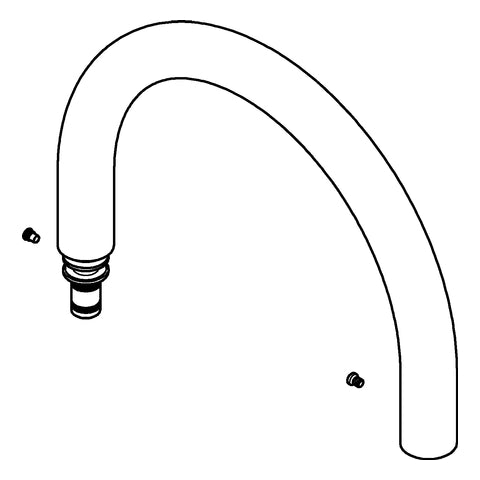 Grohe - Schlauchauslauf 30321 für ESSENCE Küchenarmatur mit Profibrause orange