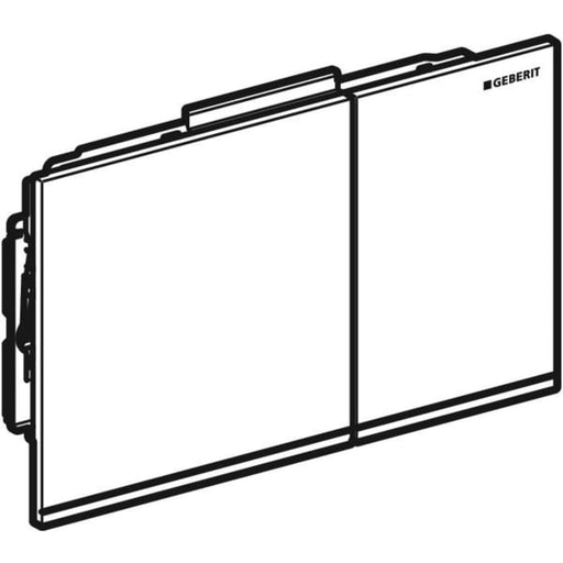 Geberit Vertriebs - Sigma60 BetPl. für 2-Mengen-Sp. lava / verspiegelt