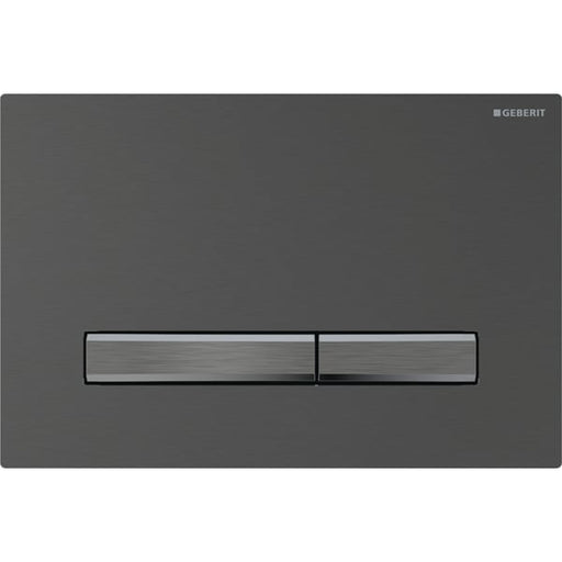 Geberit Vertriebs - Sigma50 BetPl., für 2-Mengen-Spülung Square, Metallfarbe schwchr., gebü./Etc