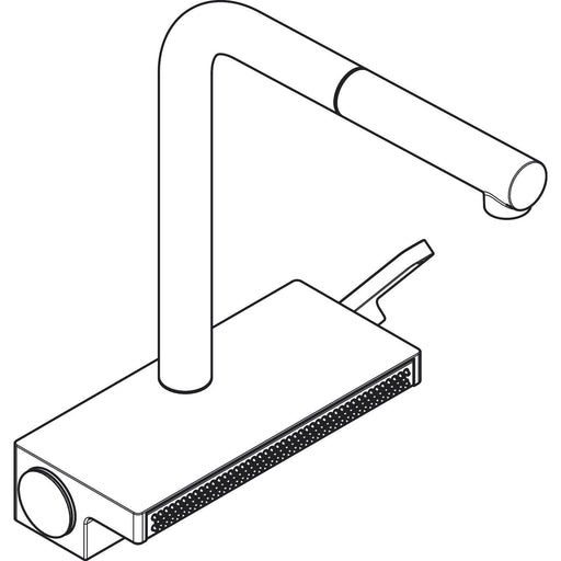 Hansgrohe - Spültischmischer 250 Aquno Select M81 Ausziehauslauf 2jet mattschwarz