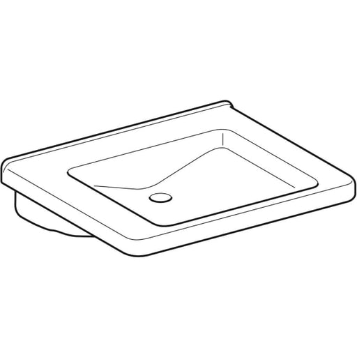 Geberit Vertriebs - WT RENOVA NR. 1 COMFORT, unterfahrbar oHl. oÜL. 650x550mm KeraTect weiß(alpin)