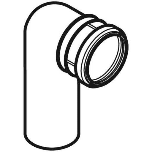 Geberit Vertriebs - PE Wand-WC Anschlußbogen 90 Grad d90/90 366.061.16.1