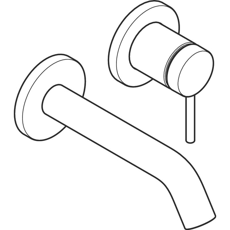 Hansgrohe - TECTURIS S 2-Loch WTM UP F-Set 165mm Auslauf mattschwarz