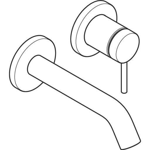 Hansgrohe - TECTURIS S 2-Loch WTM UP F-Set 165mm Auslauf mattschwarz