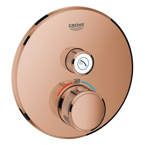 Grohe - Thermostat GROHTHERM SmartControl 29118 FMS rund 1 ASV warm sunset