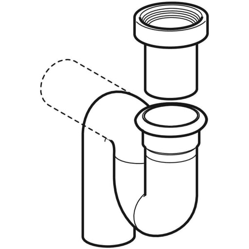 Geberit Vertriebs - Geruchsverschluss für Hock-WC Abgang vertikal d110