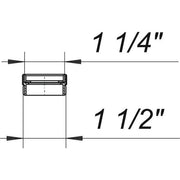 Dallmer - Reduzier-und Distanzring, 1 1/4 x1 1/2