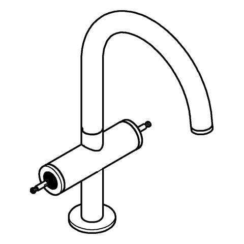 Grohe - WT-Einlochbatt. Atrio Private C. 21134 L-Size für Hebelgriffe supersteel