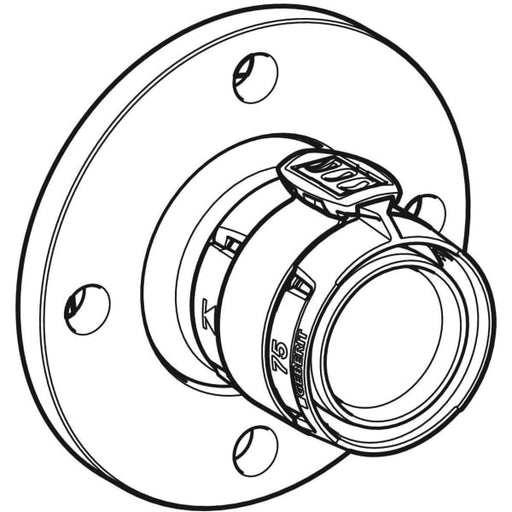Geberit Vertriebs - FlowFit Flansch PN10/16, mit Presseinheit SiBr d75-PN10/16