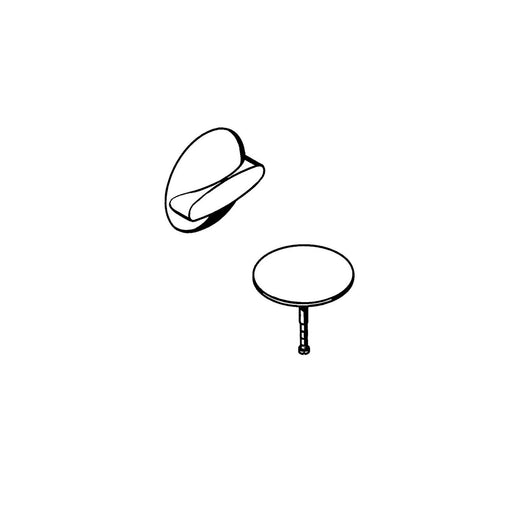 Hansgrohe - Ab-u.Überlaufgarnitur FLEXAPLUS F-Set (Griff u.Stopfen) mattweiß