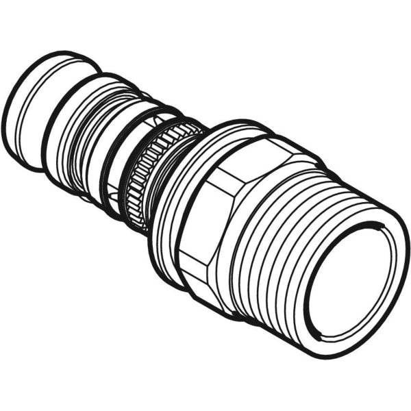 Geberit Vertriebs - Mepla Übergang mit AG Rg d50-R2