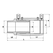 PLASSON - Fusamatic 9210 d=50 Übergang 1 AG
