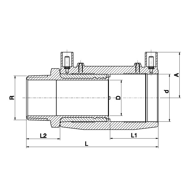 PLASSON - Fusamatic 9210 d=50 Übergang 1 AG