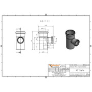 Gebr. Ostendorf - HTsafeEA Abzweig DN 75x50 87 Grad