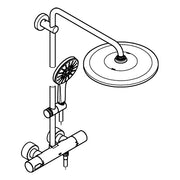 Grohe - Duschsystem RAINSHOWER SmartActive 310 26647 THM KB 26557 chrom/moon white