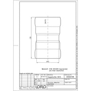 Lorowerk - LORO-X-Doppelmuffe 00560. DN 70