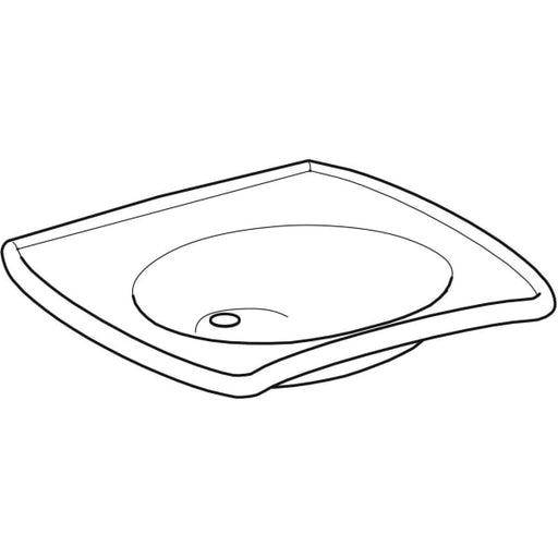Geberit - Waschtisch VITALIS 121565 650x600mm weiß o.ÜL