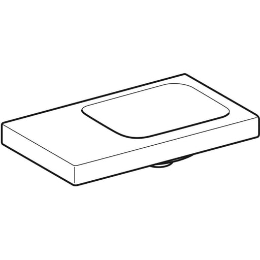 Geberit Vertriebs - iCon Light Handwaschbecken 53x31cm Ablg./o. Hl. li, o. Ül., weiß
