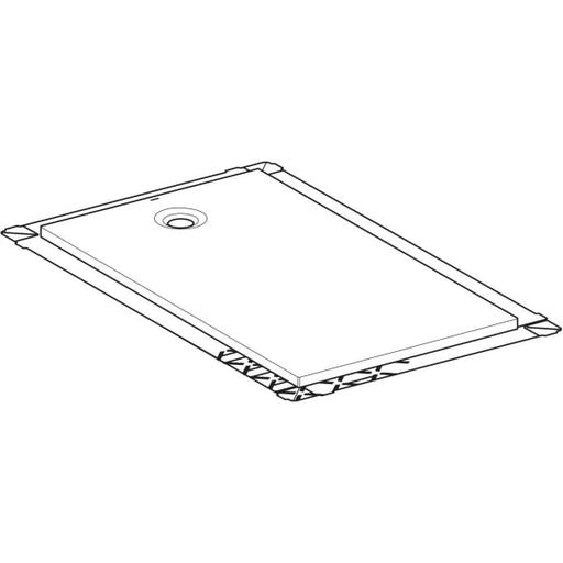 Geberit Vertriebs - Olona Duschwanne 160 x 90 cm rechteckig, mit Dichtung , weiß matt