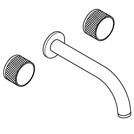 Grohe - 3-L-WT-Wandbatt. Atrio Private C. 20589 FMS Knopfbet. hard graphite geb