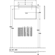 VILLEROY & BOCH - Spiegel More To See One 450x600x30mm mit Beleuchtung