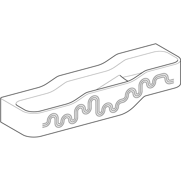 Geberit Vertriebs - Bambini Spiel/Waschlandschaft B:140cm 3 Waschpl., tieferes B li, o. Hl., rot