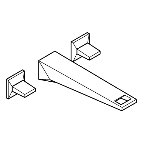 Grohe - 3-L-WT-Wandbatt. Allure Brilliant 20629 FMS Ausladung 210mm chrom