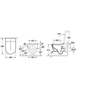 VILLEROY & BOCH - DuschWC ViClean m. DirectFlush A18 CeramicPlus WC-Sitz Typ V00010R1 weiß