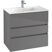 VILLEROY & BOCH - Möbelset 05 A18 Waschtisch 800mm WT-Unterschrank 3 Auszüge VD Sand Grey