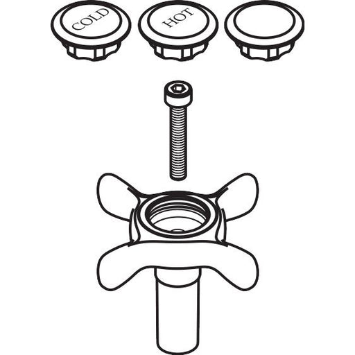 Hansgrohe - Griff AXOR Montreux 2-Griff Waschtischarmatur warm/kalt chrom