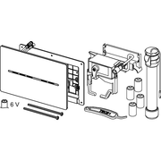 TECE SE - TECEsolid WC-Elektronik, 6 V-Batterie weiß glänzend