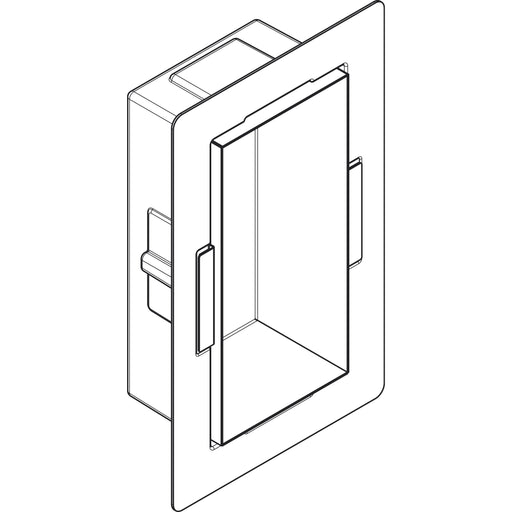 Hansgrohe - XtraStoris Minimalistic Wandnische mit offen.Rahmen 300 x 150 x 100 mm BST