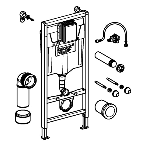 Grohe - WC-Element Rapid SL 38848 BH 1,13m für Vorwand-/Ständerwandmontage