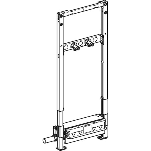 Geberit Vertriebs - Duofix Element f. Dusche, 130cm mit W-Ablauf, W-Arm.AP, H: 65-90mm