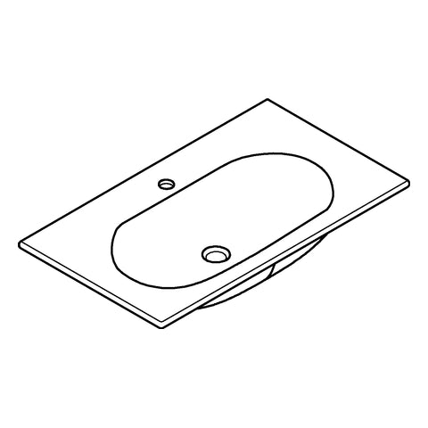Grohe - Möbelwaschtisch ESSENCE Keramik 39567 800x460 mm PureGuard alpinweiß