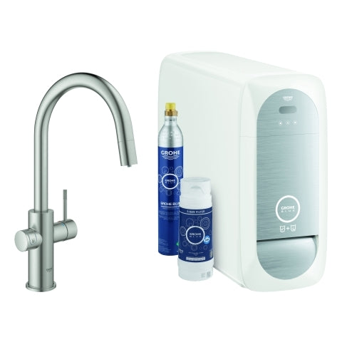 Grohe - BLUE Home Starter Kit 31541 auszb. Mousseur Bluetooth/WIFI C-Asl.supersteel