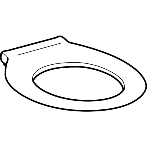 Geberit Vertriebs - Comfort WC-Ring RENOVA, barrierefrei antibakteriell Befestigung von ob., weiß