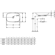 VILLEROY & BOCH - Aufsatzwaschbecken Loop&Friends 620x 420mm Rechteck o. ÜL. Almond CeramicPlus