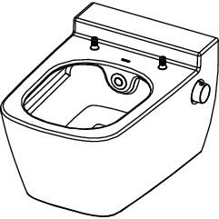 TECE SE - one Dusch-WC Warm- und Kaltwasser