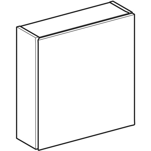 Geberit Vertriebs - iCon Hängeschrank quadratisch, 1 Tür 45x46,7x15cm, weiß hgl./Gr. weiß matt