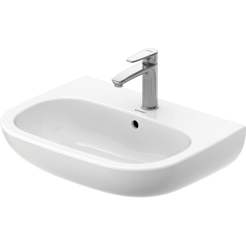 Duravit - Waschtisch D-CODE 600mm 231060 m.ÜL, 1 HL, weiß