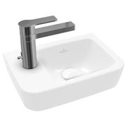 VILLEROY & BOCH - HWB Compact O.novo 360x250mm Eckig BP re 1HL. o. ÜL. Weiß Alpin AntiBac cplus