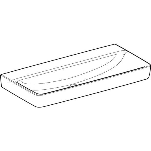 Geberit Vertriebs - RENOVA Plan Waschtisch, 100x48cm o. Hl., o. Ül., weiß, KeraTect, NEU