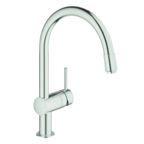 Grohe - Spültisch EHM MINTA 32918 1/2 herausz. Mousseurauslauf supersteel